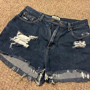 Cut off jean shorts